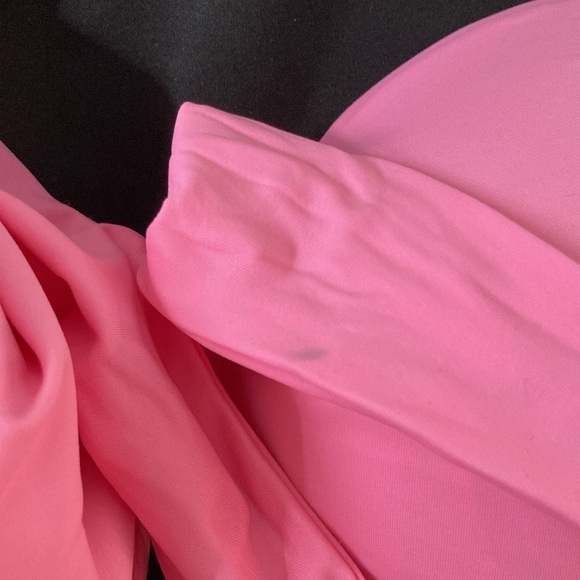 Aurum Bright Pink Bandeau Bikini Top Knotted Bikini Top Size 10 - Picture 13 of 14